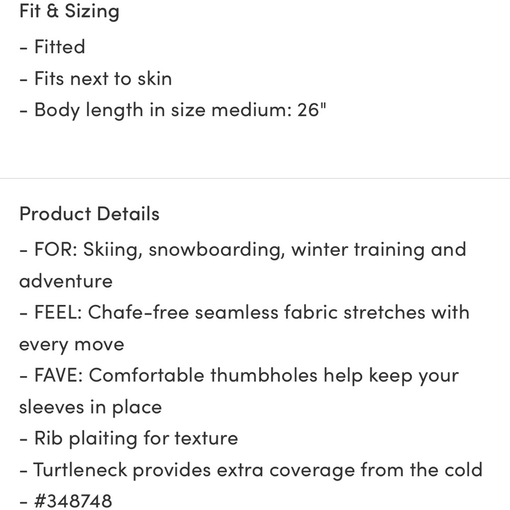 NWT Athleta Flurry Base Layer Turtleneck Torch Red - Picture 12 of 12